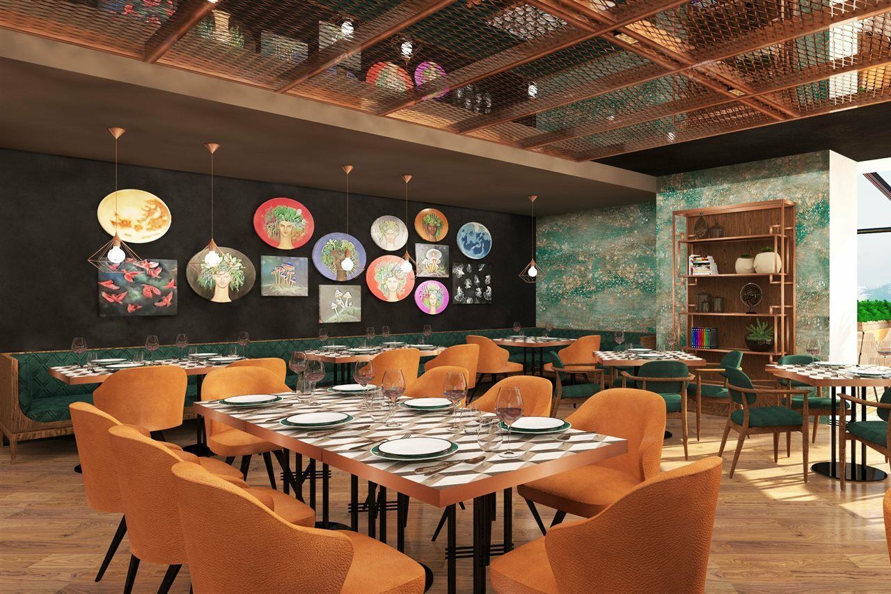 Doubletree By Hilton Antalya City Centre Bagian luar foto Restaurant interior